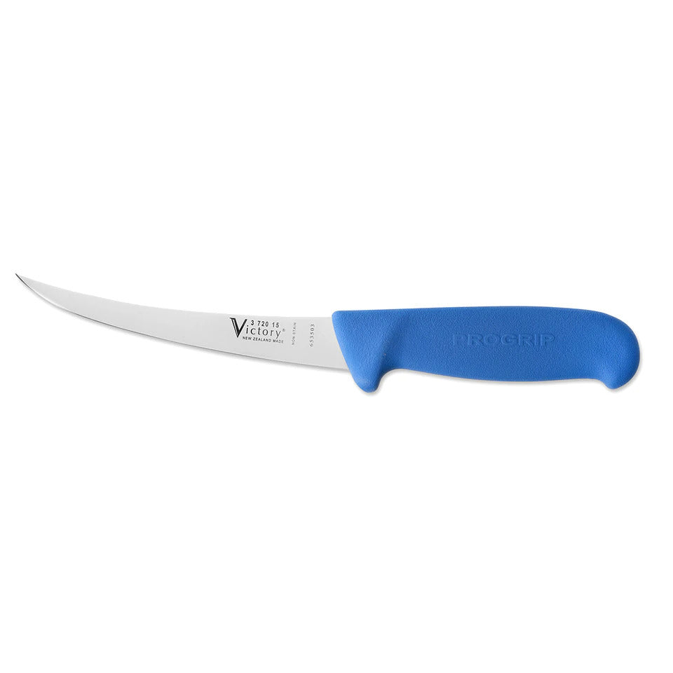 372015200BA Victory Knives Flex Curved Filleting Knife Progrip Blue - 15cm | Fishing & Outdoor Knife