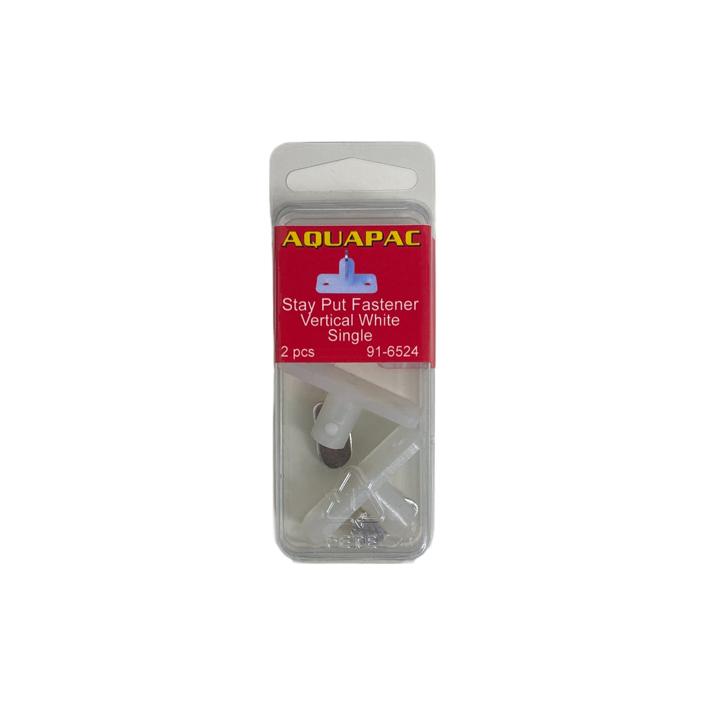 916524 Stayput Fastener Vertical White - Single
