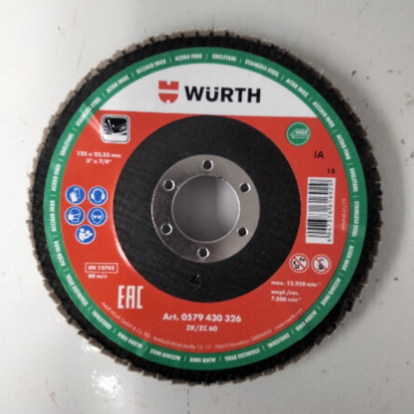 0579430326 SEGMENTED GRINDING DISC FOR STAINLESS STEEL 60 Grit