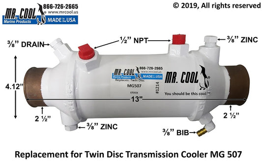 MG 506 Aftermarket Twin Disc Transmission Cooler | Sawley's Select Marine Parts