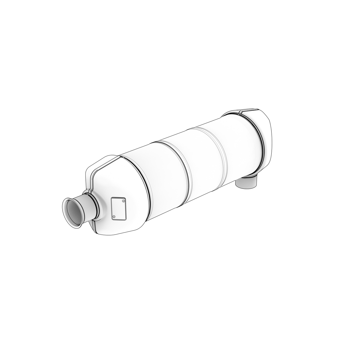 24465830, Muffler | Genuine Volvo Penta Part