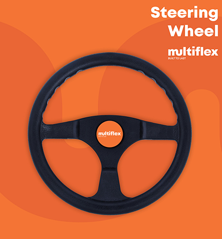 728630 Multiflex Steering Wheel Black | Marine Steering Part