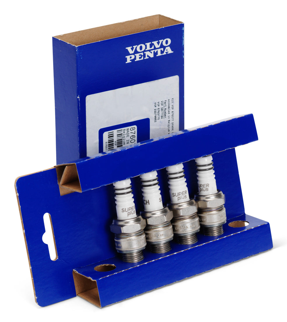 876077 Spark Plug Kit | Genuine Volvo Penta Part