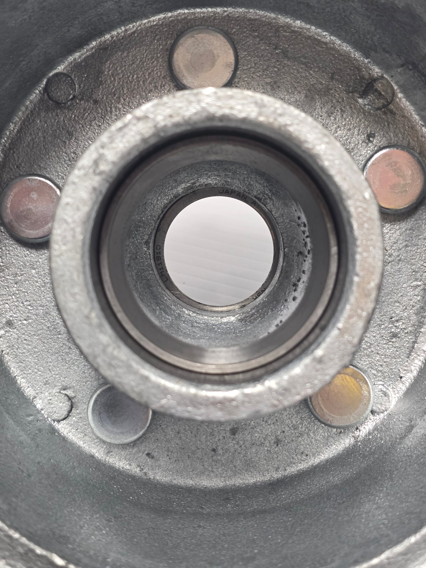 1908G Dunbier Disc Hub Galvanized 13" HT With LM Bearings Mackay A1310LMG