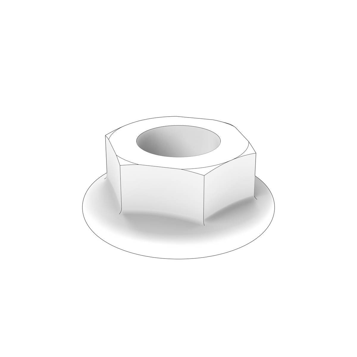 981124 Flange Nut | Genuine Volvo Penta Part - photo 2 of 2