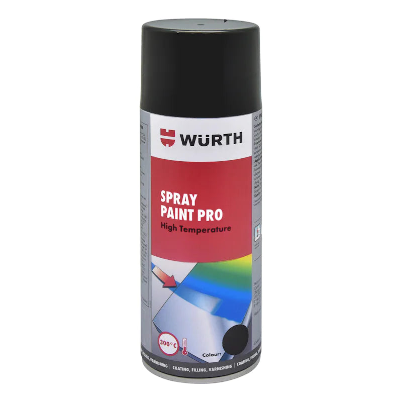 0892110002 Hi-Temp Jet Black | Genuine Wurth Product