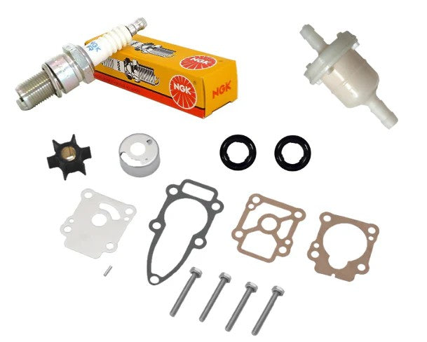 Aftermarket Mercury 6HP, 8HP, 9.9HP 2-Stroke Service Kit (Japanese Models) | Sawley's Select Marine Parts
