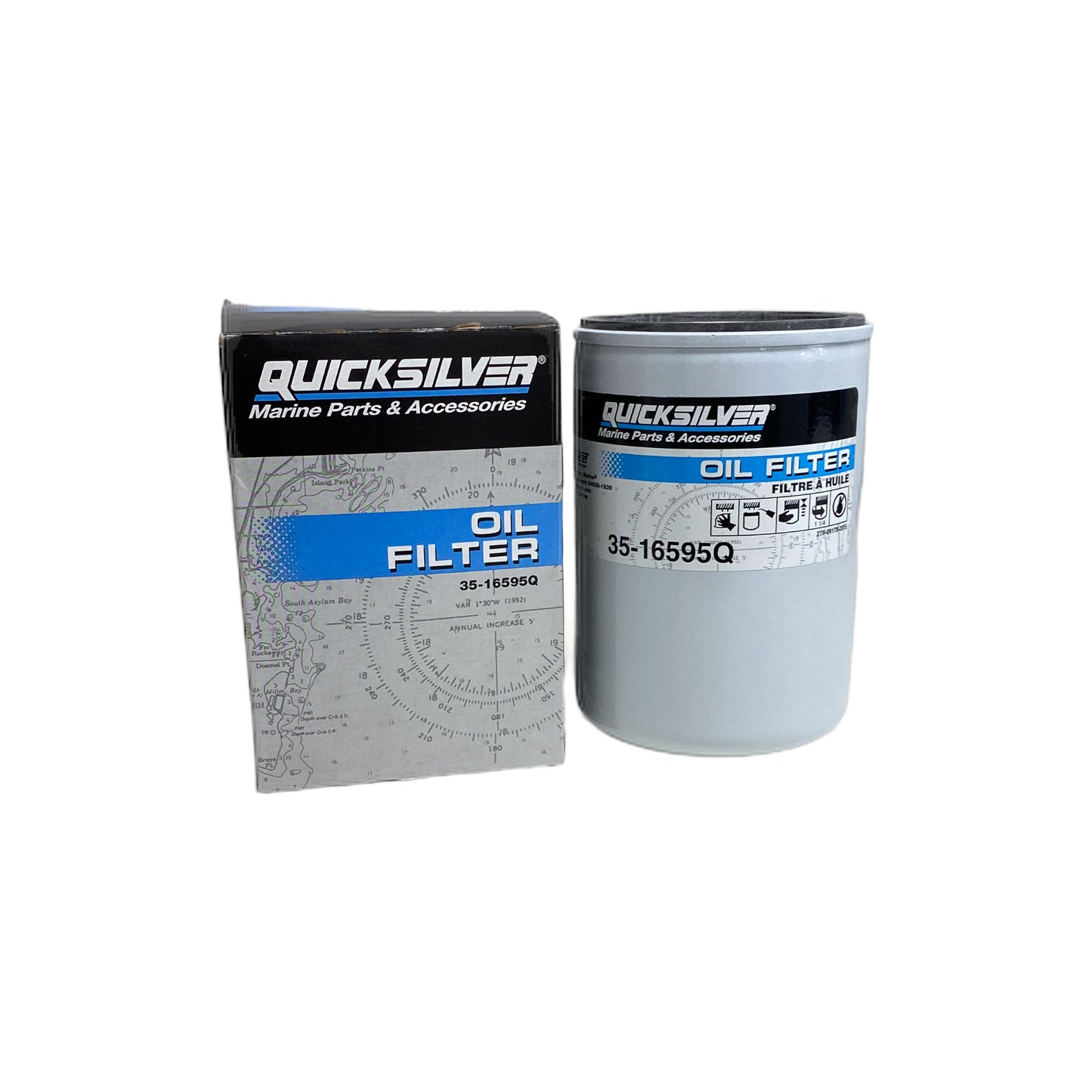 3516595Q Mercury MerCruiser Oil Filter | Genuine Quicksilver OEM Part