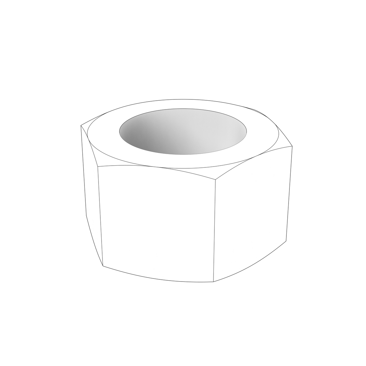 990972 Hexagon Nut | Genuine Volvo Penta Part - photo 2 of 2