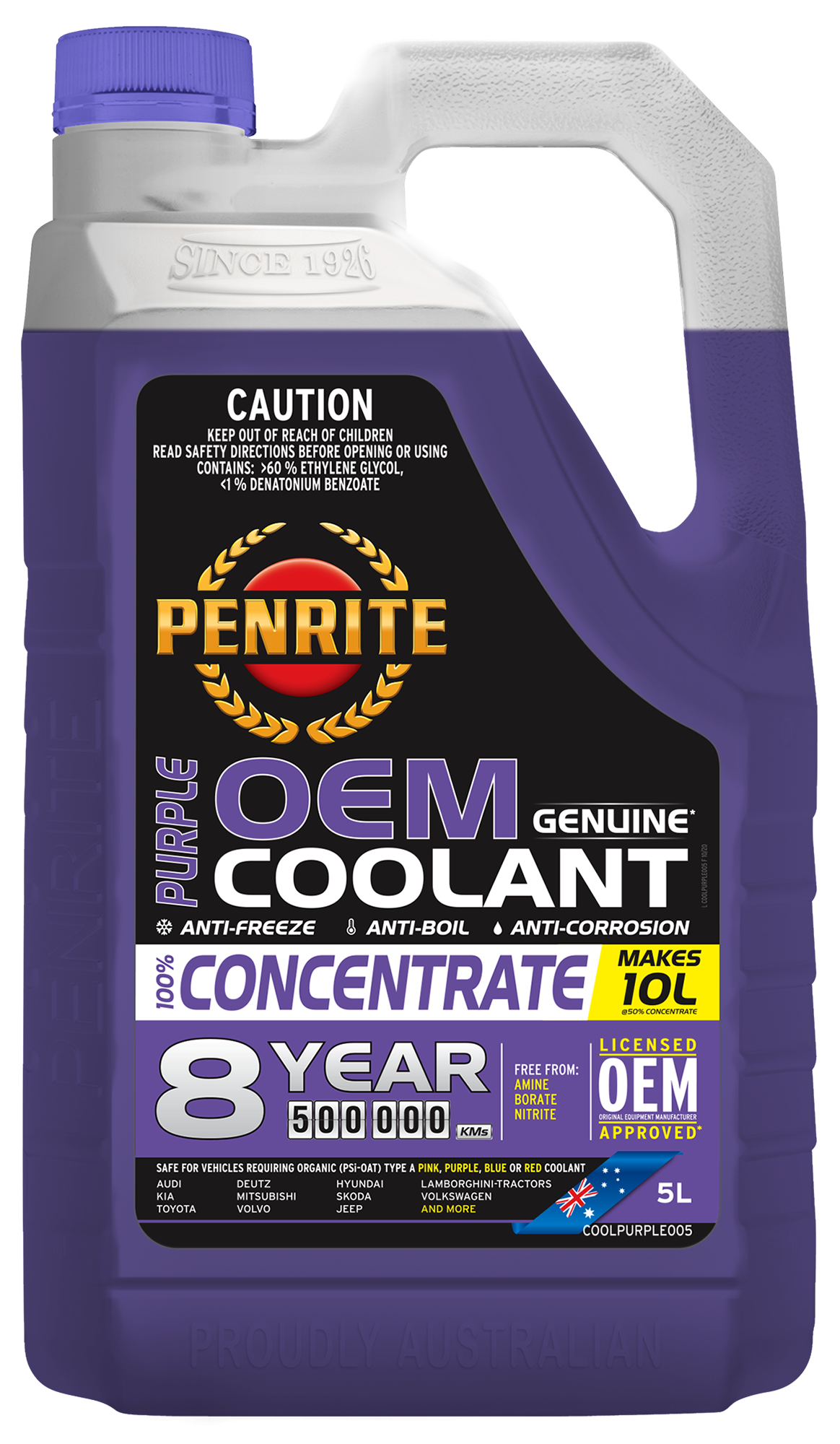 COOLPURPLE005 Purple Coolant Concentrate 5L