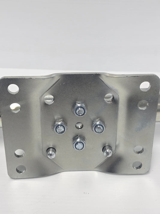 1292 Dunbier H3930 Mackay Galvanised Wind-Up and Swing-Up Jockey Wheel 6" | Marine Trailer Part - photo 2 of 5