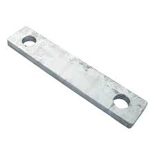 3291 Dunbier Two Hole Plate Galv 100x30x7mm: Suits U bolt 62mm Centres