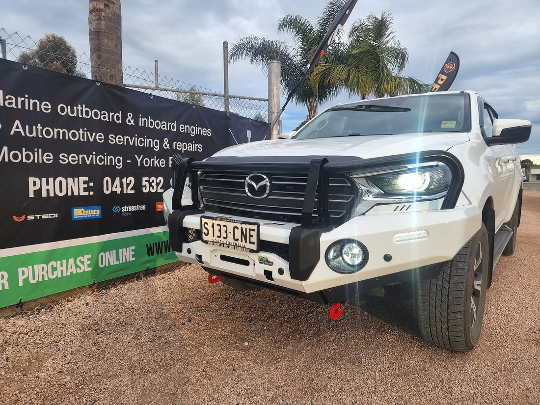 Ironman bullbar fitted to this BT-50 at Sawley's Auto and Marine this week!