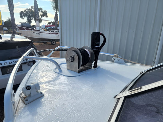 Stress Free Marine Mini Me winch fit-up!