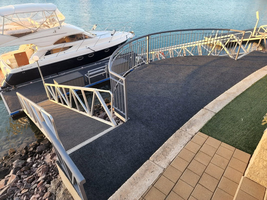 Pontoon re-carpeted and restored in the Wallaroo Marina!