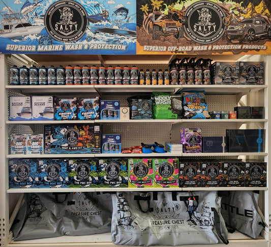 New Salty Captain stock has arrived at Sawley's Auto and Marine!