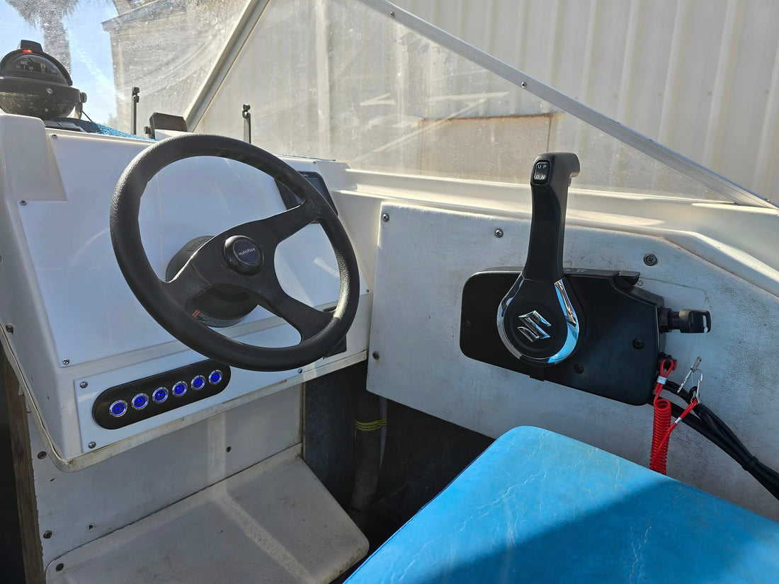 A tidy re-wire and fresh dash face fitted at Sawley's Auto and Marine!