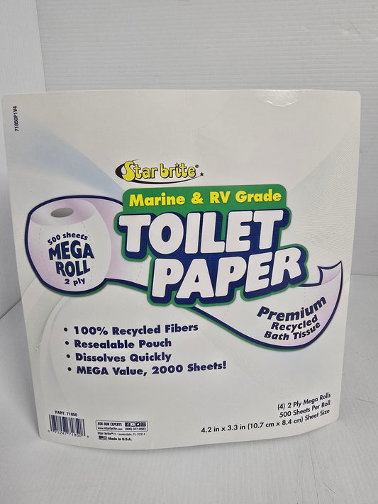 518850 Toilet Tissue Marine/RV 2Ply (500/S) 4pk | Genuine Star brite Product
