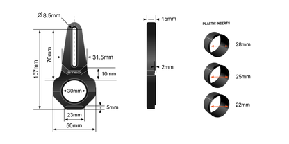 BRKUNIV-OPT-1 Vice Bull Bar Tube Clamps 22mm - 30mm | Genuine STEDI Product, image 12
