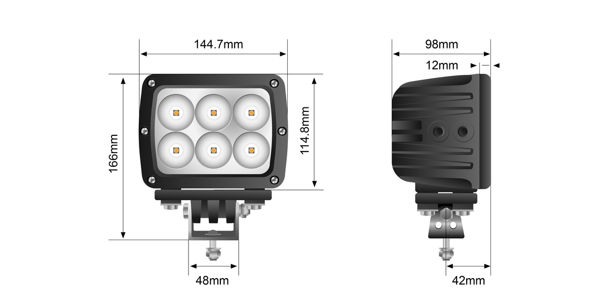 LEDMINE-60W 60W Mining Spec Flood LED Light | Genuine STEDI Product, image 12