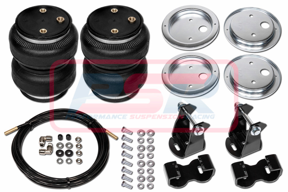 88103R Toyota Hilux N70 4WD "No Drill" (2" Raised) 2005-2015 Polyair Bellows Airbag Kit | Genuine Polyair Airbag Kit
