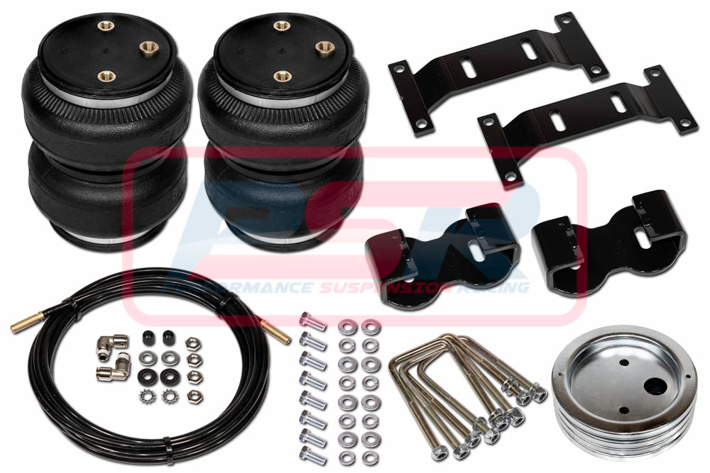 88124R Nissan Navara D40 4WD (Raised) "No Drill" 2006-2015 Polyair Bellows Airbag Kit | Genuine Polyair Airbag Kit