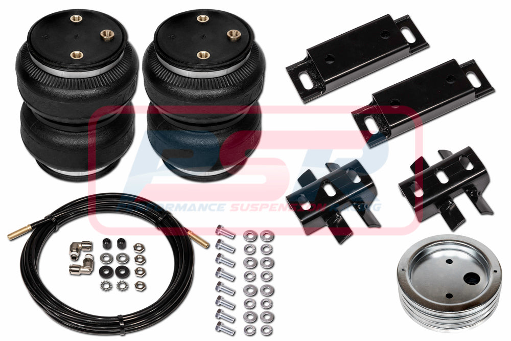 88134R Nissan Navara NP300 (D23) (Leaf Spring Rear) "No Drill" (Raised) 2015-On Polyair Bellows Airbag Kit | Genuine Polyair Leaf Spring