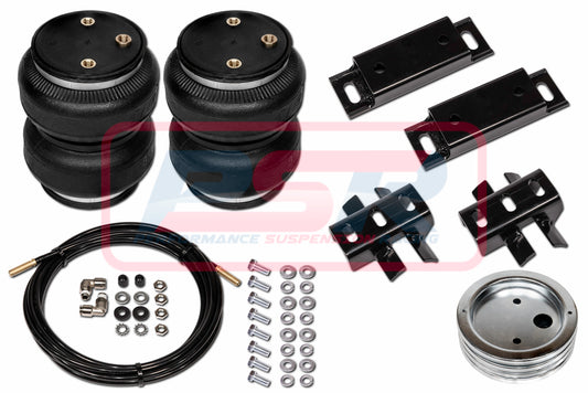 88134R Nissan Navara NP300 (D23) (Leaf Spring Rear) "No Drill" (Raised) 2015-On Polyair Bellows Airbag Kit | Genuine Polyair Leaf Spring
