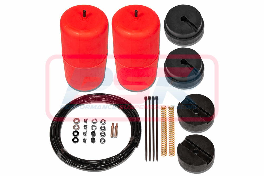 95096_002 Nissan Patrol GQ-GU (Y60-Y61) 4WD LWB Cab Chassis (Coil Spring) (2" Raised) 1988-On Polyair Red Bag Airbag Kit | Genuine Polyair Airbag Kit
