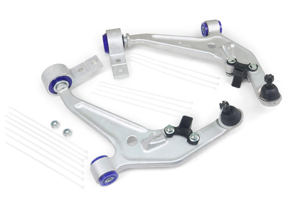 ALOY0002K SuperPro Front Lower Alloy Control Arm Kit including Ball Joints to suit Nissan X-Trail T30 | Genuine SuperPro Suspension Component