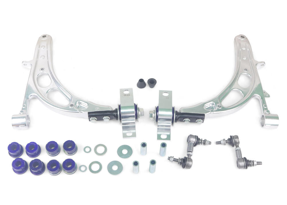 ALOY0020K SuperPro Front Lower Alloy Control Arm Kit with Anti Lift Bushes excluding Ball Joints to suit Subaru Impreza 1992-2007 | Genuine SuperPro Suspension Component