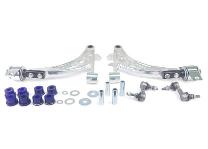 ALOY0020K SuperPro Front Lower Alloy Control Arm Kit with Anti Lift Bushes excluding Ball Joints to suit Subaru Impreza 1992-2007 | Genuine SuperPro Suspension Component