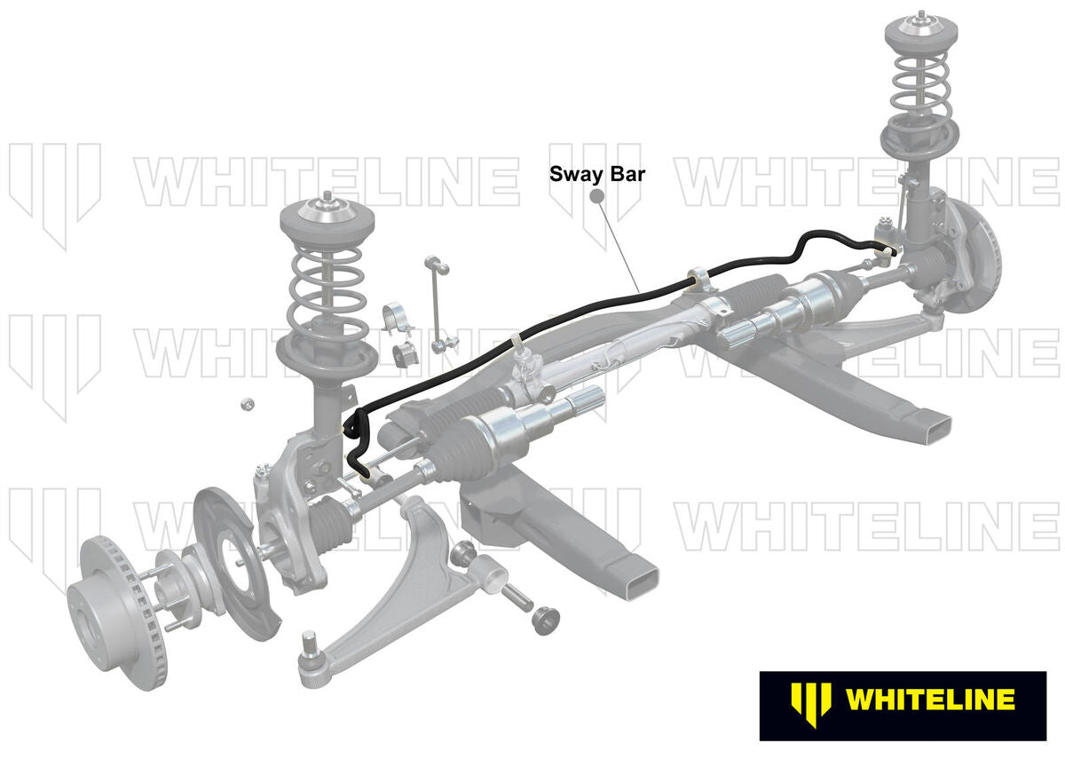 BBF36X Whiteline Front Sway Bar - 24mm Non Adjustable to Suit BMW 3 Series and M3 E30 | Genuine Whiteline Sway Bar - photo 2 of 5