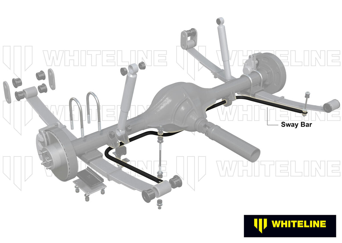 BFR7 Whiteline Rear Sway Bar - 20mm Non Adjustable to Suit Ford Falcon/Fairlane XC, XD | Genuine Whiteline Sway Bar - photo 2 of 5