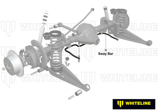 BHR16Z Whiteline Rear Sway Bar - 22mm 4 Point Adjustable to Suit Holden Commodore VB-VP and HSV | Genuine Whiteline Sway Bar - photo 2 of 5