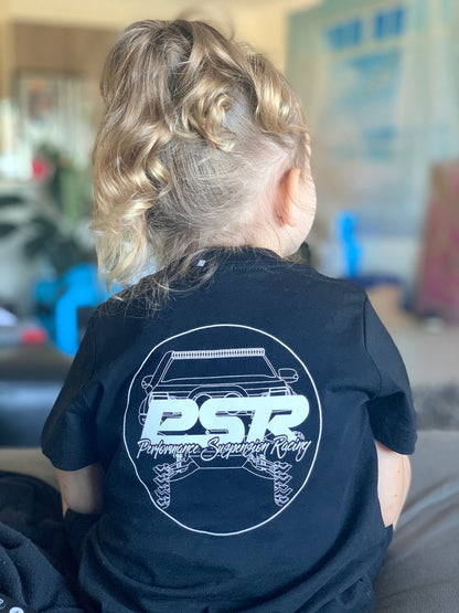 BLACK-KIDS-TEE PSR Kids Black T-Shirt | Genuine PSR 4X4 Part