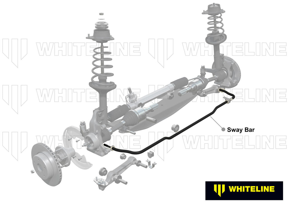 BMF92 Whiteline Front Sway Bar - 24mm Non Adjustable to Suit Mazda RX-2, RX-3 | Genuine Whiteline Sway Bar - photo 2 of 5