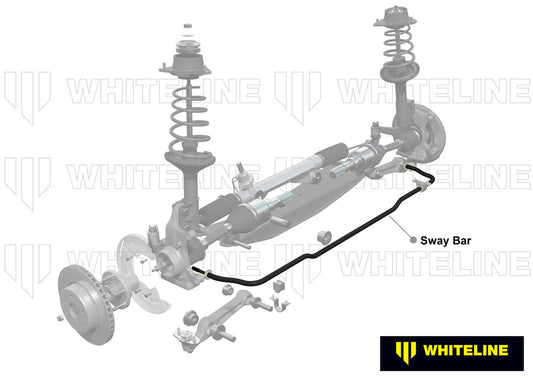 BMF92 Whiteline Front Sway Bar - 24mm Non Adjustable to Suit Mazda RX-2, RX-3 | Genuine Whiteline Sway Bar - photo 2 of 5