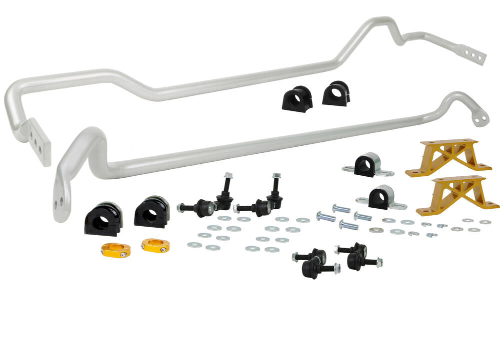 BSK009M Whiteline Front and Rear Sway Bar - Vehicle Kit to Suit Subaru Impreza GD WRX STi MY05, MY06 | Genuine Whiteline Sway Bar