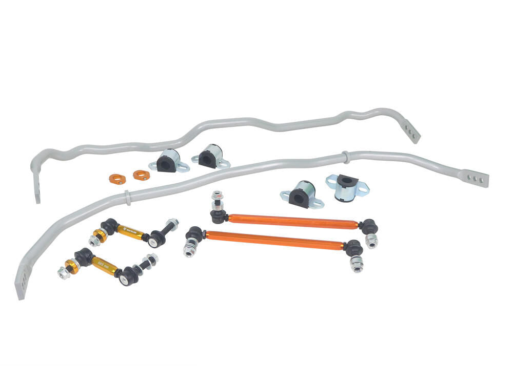 BTK018 Whiteline Front and Rear Sway Bar - Vehicle Kit to Suit Toyota GR Yaris Awd | Genuine Whiteline Sway Bar