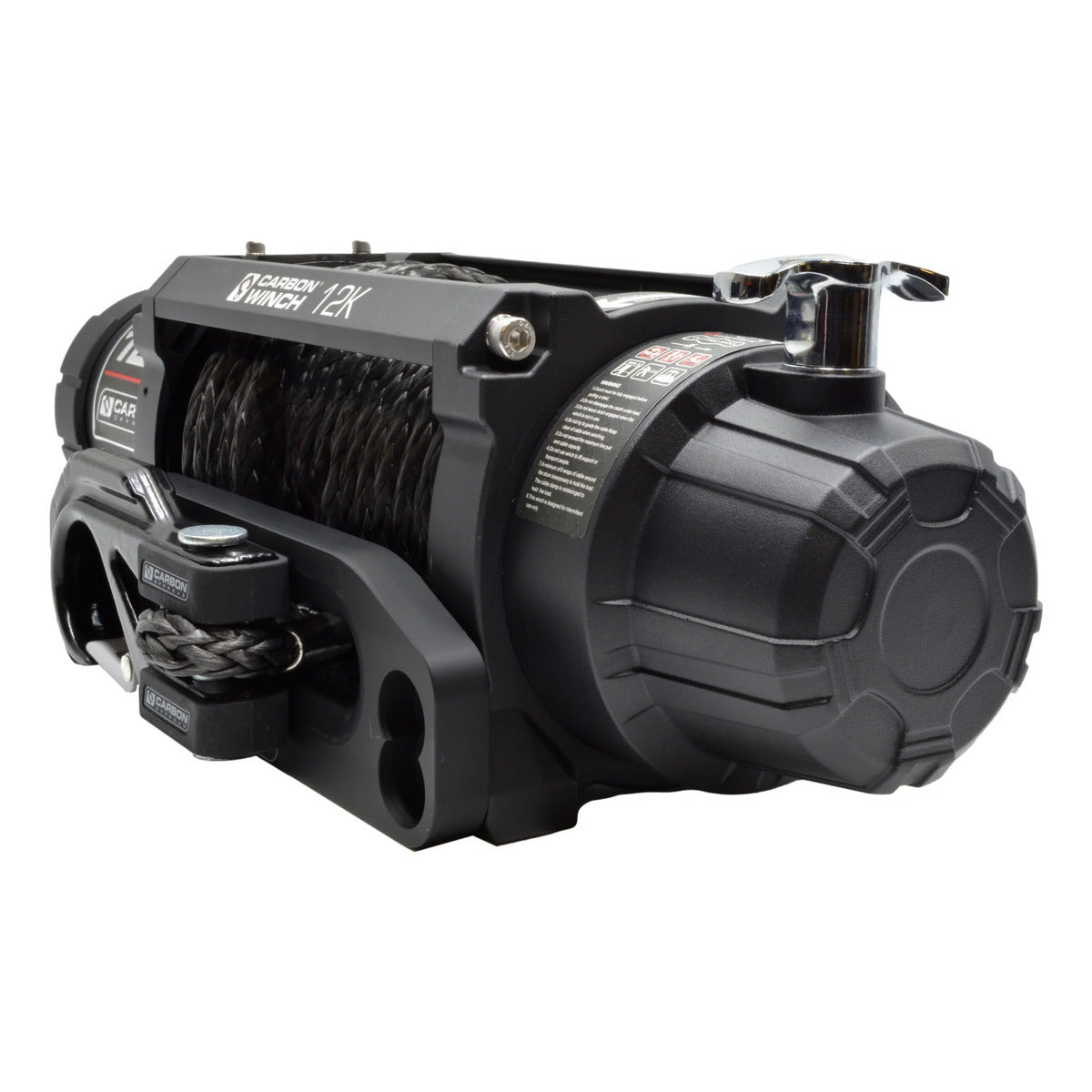 CW-12K Carbon Offroad Carbon Winches 12K 12000LB Electric Winch with Synthetic Rope | Genuine Carbon Offroad Recovery Gear