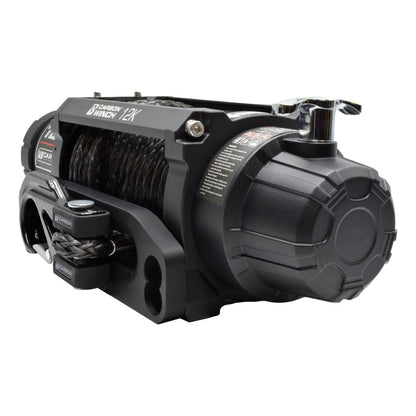 CW-12K Carbon Offroad Carbon Winches 12K 12000LB Electric Winch with Synthetic Rope | Genuine Carbon Offroad Recovery Gear