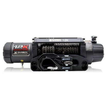 CW-12K Carbon Offroad Carbon Winches 12K 12000LB Electric Winch with Synthetic Rope | Genuine Carbon Offroad Recovery Gear