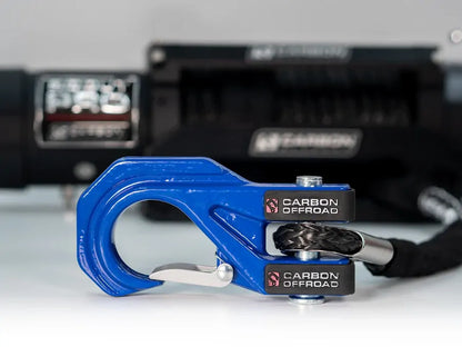 CW-XD15BLK Carbon Offroad Carbon Scout Pro - 15000lb Winch V3 with Black Mega Hook | Genuine Carbon Offroad Recovery Gear