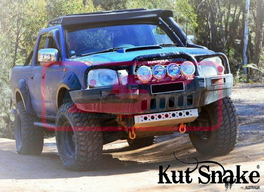 FLARES-D22-2 Nissan Navara D22 2004-2015 Kut Snake Flares - 70mm - Front Only | Genuine Kut Snake 4X4 Accessory