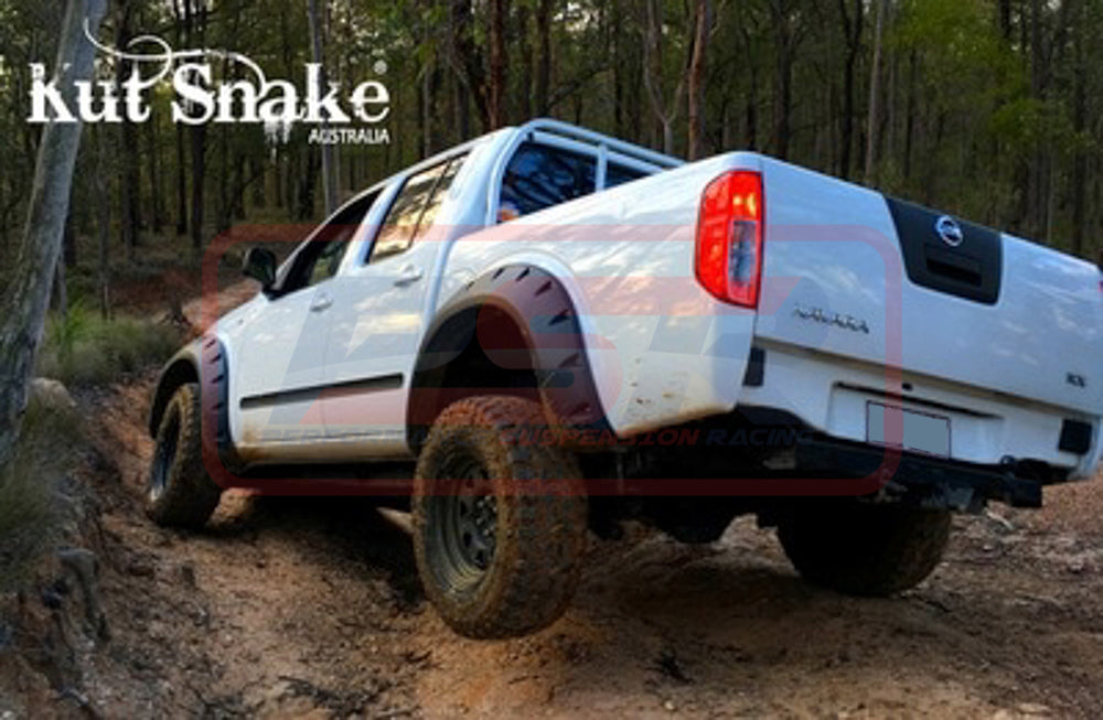 FLARES-D40 Nissan Navara D40 2005-2015 Kut Snake Flares - 95mm - Full Set | Genuine Kut Snake 4X4 Accessory