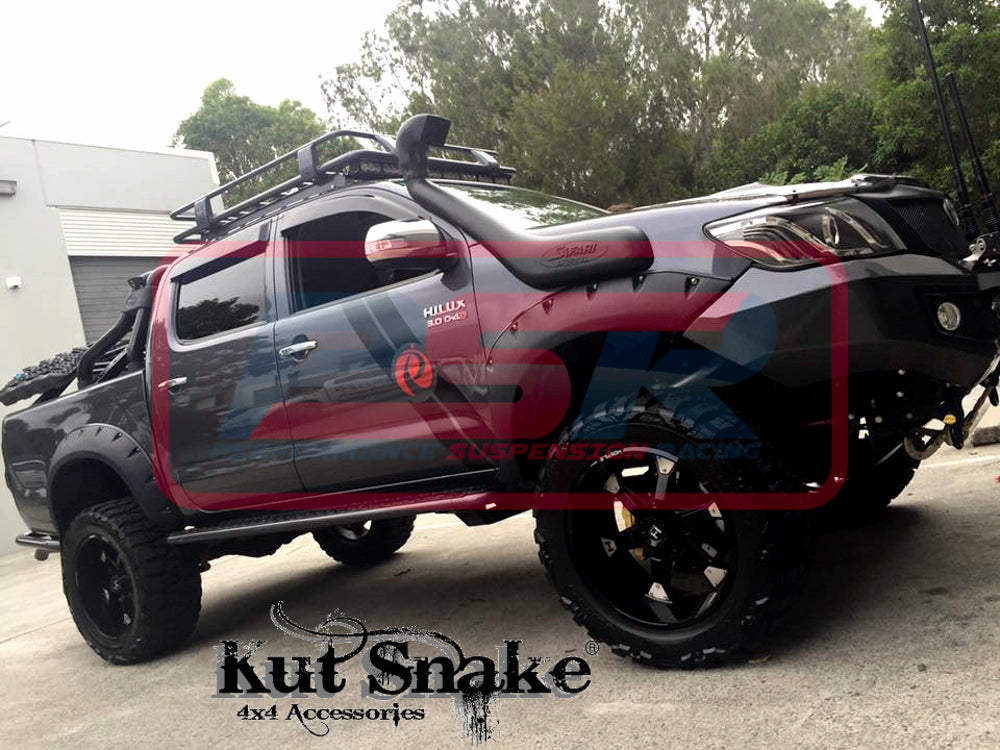 FLARES-HILUX-05-SL-CS Toyota Hilux SR / SR5 2005-2011 Kut Snake Flares - Slimline 50mm - Full Set | Genuine Kut Snake 4X4 Accessory