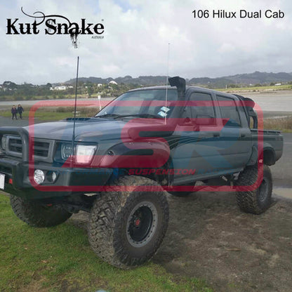 FLARES-HILUX-106-CS Toyota Hilux 106 Series Dual Cab 1989-1997 Kut Snake Flares - 70mm - Full Set | Genuine Kut Snake 4X4 Accessory