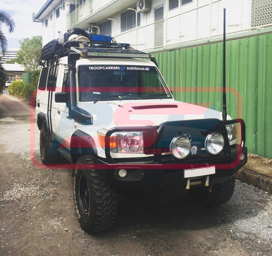 FLARES-LC78-FRONT Toyota Landcruiser 78 Series Troop Carrier 2007-On Kut Snake Flares - 50mm - Front Only | Genuine Kut Snake 4X4 Accessory