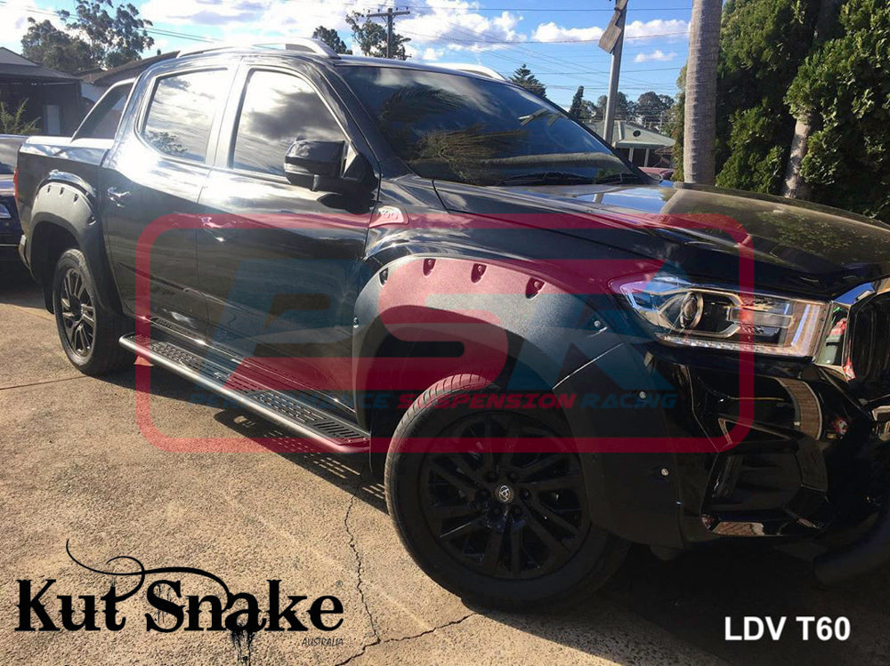 FLARES-LDVT60 LDV T60 Kut Snake Flares - 50-55mm - Full Set | Genuine Kut Snake 4X4 Accessory